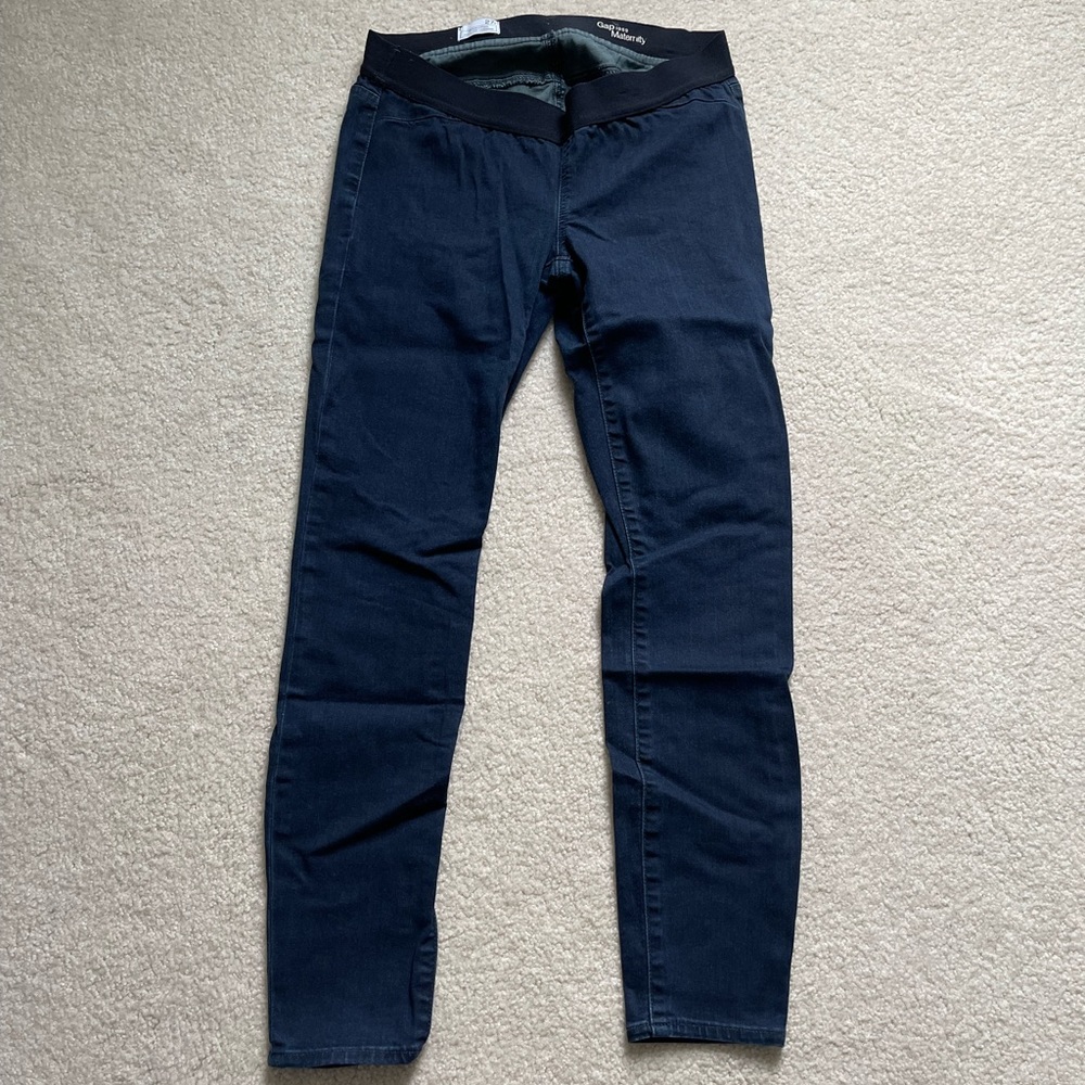 Gap 1969 True Skinny Stretch Maternity Jeans Size 27 Regular. Dark Blue